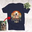 Retro Sunset Pet Mom Dog Lovers Unisex T-shirt, Funny Gift For Mom, Dog Owners