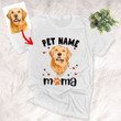 Dog Mom Personalized Unisex T-shirt Special Mother's Day Gift for Mother, Mom