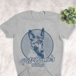 Personalized Belgian Malinois Dog Shirts For Human Bella Canvas Unisex T-shirt Athletic Heather