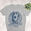 Personalized Black Lab Dog Shirts For Human Bella Canvas Unisex T-shirt Athletic Heather