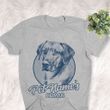 Personalized Rhodesian Ridgeback Dog Shirts For Human Bella Canvas Unisex T-shirt Athletic Heather