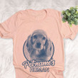 Personalized Cocker Spaniel Dog Shirts For Human Bella Canvas Unisex T-shirt Heather Peach