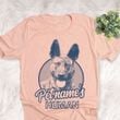Personalized Dutch Shepherd Dog Shirts For Human Bella Canvas Unisex T-shirt Heather Peach
