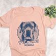 Personalized Neapolitan Mastiff Dog Shirts For Human Bella Canvas Unisex T-shirt Heather Peach
