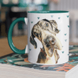 Personalized Color Painting Dog Mug For Human Custom Accent Mug For Dog Lovers