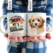 Happy Father's Day, To The Best Dog Dad Ever Pet Portrait Personalized Mug Gift For Fur Dad, Dog Lover