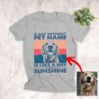 A Day Without Pet Name Is Like A Day without Sunshine Customized Dog Sketch T-Shirt Gift For Dog Lovers, Pet Parents
