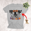 Customized Spooky Dog Mom Dog Sketch T-Shirt Gift For Halloween, Spooky Dog Lover