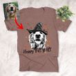 Happy Fall Y'all Customized Autumn Dog Sketch T-Shirt Gift For Halloween, Fall and Dog Lover
