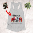 Furry Mom Custom Pet Portrait Christmas Wishes Women's Tank Top For Dog Lovers