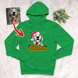 Personalized Sketch Pet Portrait Merry Christmas Hoodie Christmas Gift For Dog Lovers