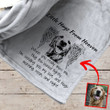 In Memory Of A Dog Fleece Blanket Custom Dog Portrait Memorial Gift For Dog Parent