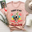 Today Is My Dog's Birthday Custom Dog Lovers T-shirt For Party