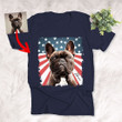 Personalized Pet T-shirt Gift for Dog Lovers T-shirt For Independece Day