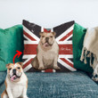 Union Jack Flag Custom Pillow Case For Dog Lovers Decor Gifts For Home