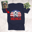Merica Custom Sketch T-shirt For Dog Lovers 4th Of July T-shirt
