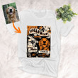Personalized Vintage Retro Halloween Dog T-shirt For Dog Dad, Dog Mom Halloween Gift For Dog Lovers