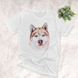 Husky Water Color Style Dog Lover Unisex T-shirt
