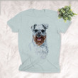 Schnauzer Water Color Style Dog Lover Unisex T-shirt