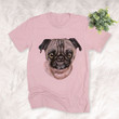 Pug Water Color Style Dog Lover Unisex T-shirt
