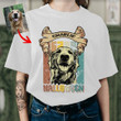 Personalized Sketch Dog Portrai Halloween Unisex T-shirt Halloween Gifts