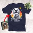 Sunset With Dog Unisex Backside Custom T-shirt Special Gift For Dog Owners