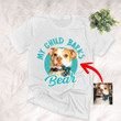 Personalized Colorful Painting Dog Photo With Funny Quotes Unisex T-Shirt