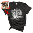 Personalized Dog Sketch Comfort Color Unisex T-shirt