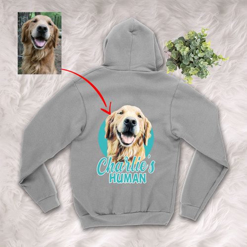 Customized Pet Colourful Painting - Human Marvelous Unisex Zip Hoodie For Pet Owners