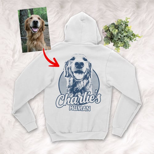 Personalized Dog Zip Hoodie For Humans Custom Dog Zip Hoodie For Dog Lovers