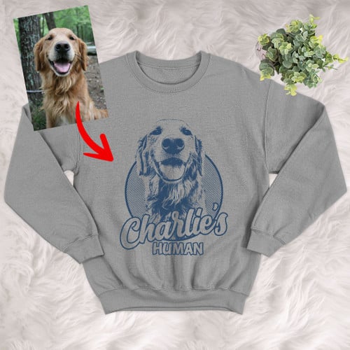 Personalized Dog Crewneck Sweatshirts For Humans