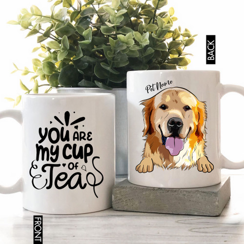 You Are My Cup Of Tea Pet Portrait Colorful Painting Personalized Mug For Dog Lover, Dog Owners, Pet Parents