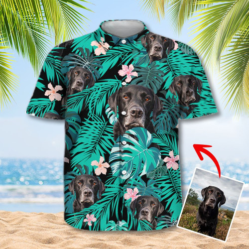 Custom Hawaiian Shirt Dog Monstera Dog Lover Shirt