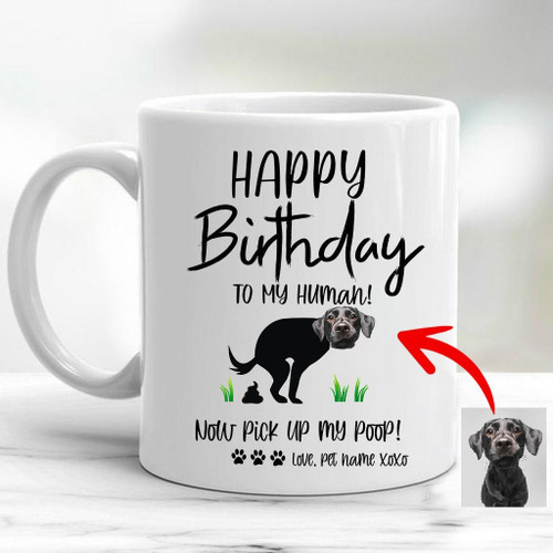 Happy Birthday To My Human Gift Mug For Dog Lovers