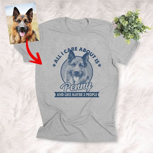 Custom Dog Photo Shirt With Funny Quotes