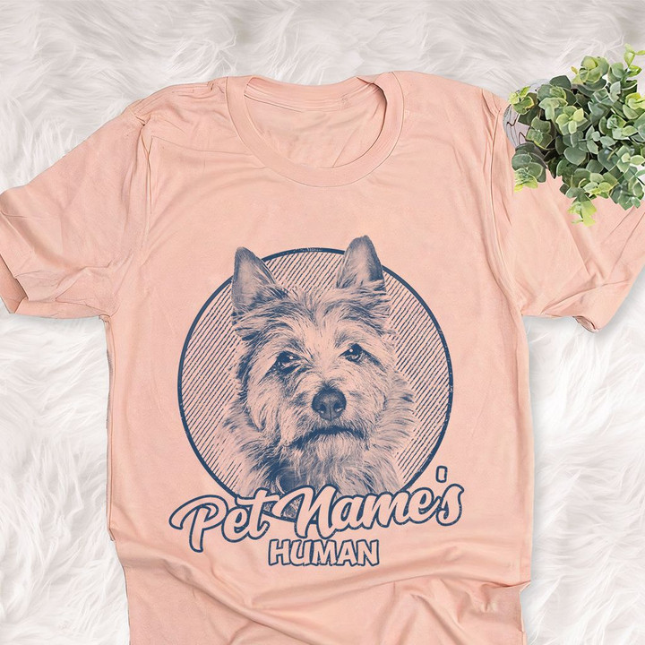 Personalized Australian Terrier Dog Shirts For Human Bella Canvas Unisex T-shirt Heather Peach