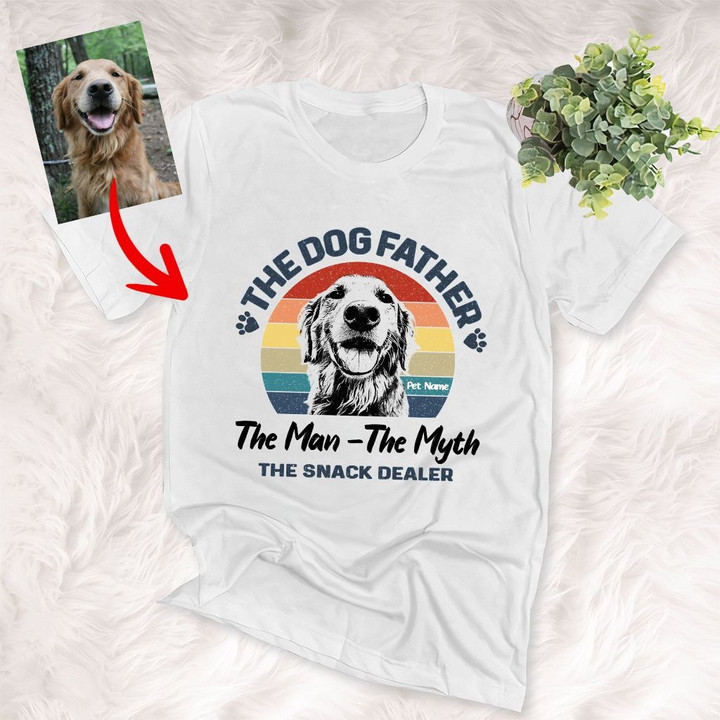 The DogFather The Man The Myth The Snack Dealer Custom T-shirt For Dog Dad