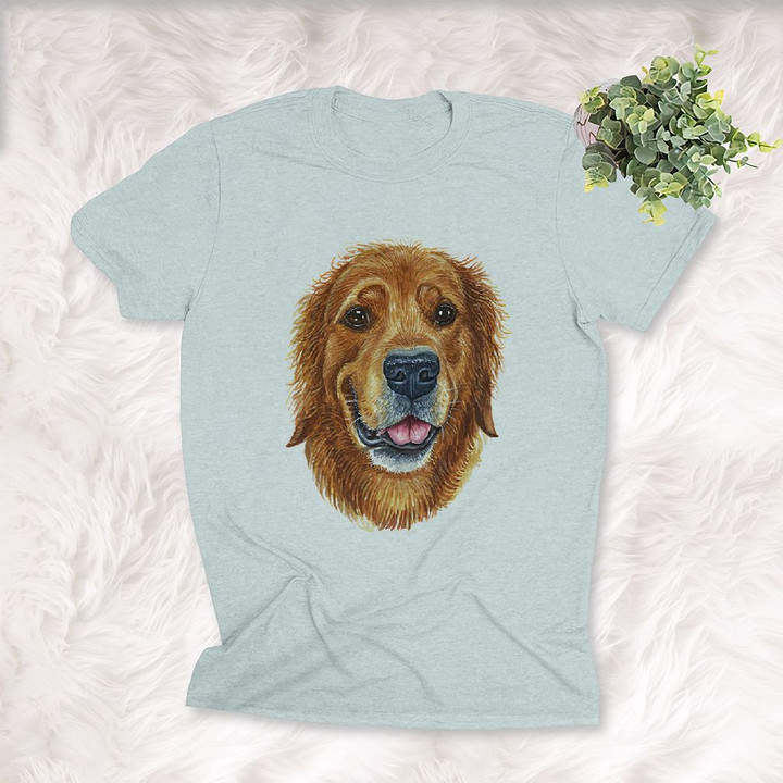 Golden Retriever Water Color Style Dog Lover Unisex T-shirt