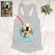 Customized Pet Colourful Painting - Human Marvelous Women's Tank Top For Pet Owners