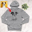 Personalized Dog Portrait Men & Women Hoodie for Dog Lovers, Gift for Dog Lover