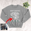 Personalized Pet Portrait Unisex Sweater Shirt Gift For Dog Lovers, Dog Mom, Dog Dad, Pet Owners On Christmas