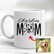 Dog Mom Pet Portrait Customized Mug Pet Memorial Gift For Dog Moms, Dog Mama, Birthday Gift For Girlfriend