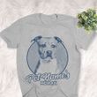 Personalized American Staffordshire Terrier Dog Shirts For Human Bella Canvas Unisex T-shirt Athletic Heather