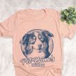 Personalized Australian Shepherd Dog Shirts For Human Bella Canvas Unisex T-shirt Heather Peach