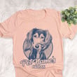 Personalized Saluki Dog Shirts For Human Bella Canvas Unisex T-shirt Heather Peach