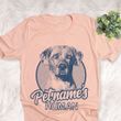 Personalized Catahoula Dog Shirts For Human Bella Canvas Unisex T-shirt Heather Peach