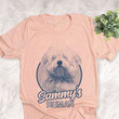 Personalized Coton de Tulear Dog Shirts For Human Bella Canvas Unisex T-shirt Heather Peach