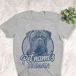 Personalized Dogue de Bordeaux Dog Shirts For Human Bella Canvas Unisex T-shirt Athletic Heather