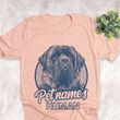 Personalized English Mastiff Dog Shirts For Human Bella Canvas Unisex T-shirt Heather Peach