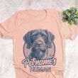 Personalized German Wirehaired Pointer Dog Shirts For Human Bella Canvas Unisex T-shirt Heather Peach